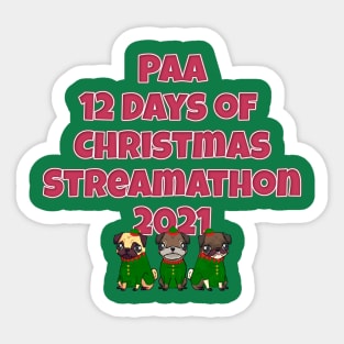 PAA 12 Days of Christmas Streamathon 2021 Sticker